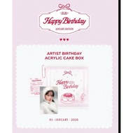 READY STOCK AND OFFICIAL WTS AESPA WINTER BIRTHDAY MD ACRYLIC CAKE BOX