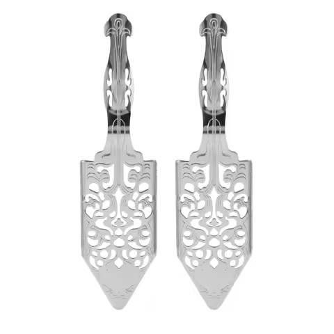2 Pieces Absinthe Spoons, Stainless Steel Absinthe Cocktails Spoon Making Kit Gothic Absinthe Founta