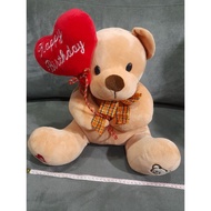 Cute Teddy Bear with Happy Birthday wishes soft toys