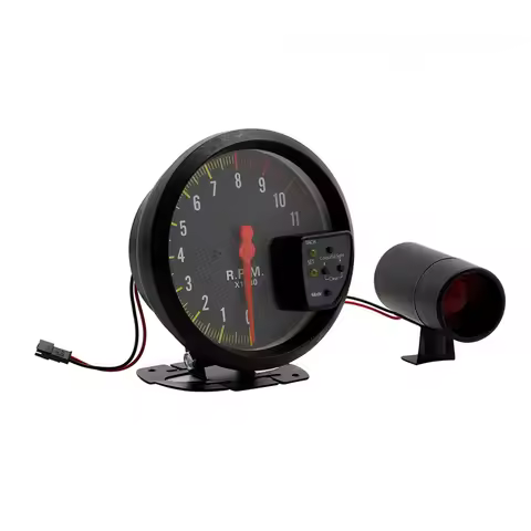 M93K-5 Inch Car RPM 11000K Tachometer Gauge 7 Colors 12V Automotive Modified Electronic Instrument U