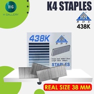438K REAL SIZE 38MM - STAPLES NAILS STAPLES FILLING/ (U) K-438/ 438 K - 2040PCS