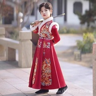 New Year's greeting outfit for boys, Hanfu, winter boys' New Year's outfit, winter Tang suit2026New 