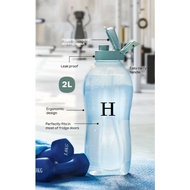 *G/H 1pc*Tupperware Giant Eco Bottle 2L with Handle water Botol Fliptop cap