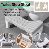 Non-Slip Toilet Step Stool, 35° Squatting Posture Potty Stool, 200kg Heavy Load Removable Bathroom F