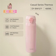 Casual Series 480ML 316 Stainless Steel Insulated Water Bottle Thermos for Office & Students Hot And