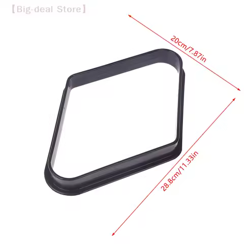 【M】Reusable 9-Ball Pool Rack, Durable Plastic Triangle Frame for Pool Table Ball Organization, Billi