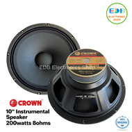 1pc. Crown PA-1020 10 inches Instrumental Speaker 200watts 8ohms 10" PA Speaker PA1020