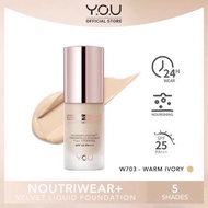 YOU NoutriWear+ Velvet Liquid Foundation [SPF 25 & PA+++] you noutriwear foundation