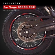 Motorcycle Wheel Stickers for Loncin Voge 650 DS DSX 650DSX 650DS 525 ACX Accessories Waterproof Rim