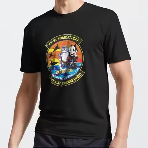 F 14 Tomcat Vf 31 Tomcatters Last Cat Standing Baby Grunge Style T Shirt