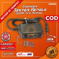 Dony Alat Pengecas Charger Senter Kepala DONI Cas 100% ORIGINAL ASLI 2LUBANG 2 LUBANG JACK GEPENG DO