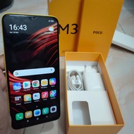 Hp poco M3 ram 4/64gb second original resmi lengkap bagus