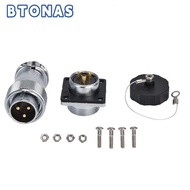 BTONAS Aviation Connector, Zinc Alloy WS20 Aviation Male Female Plug, Wire Connector Metal Thread Sq