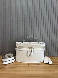 COACH TRAIL手袋單肩包斜挎包化妝盒子包 (白色)