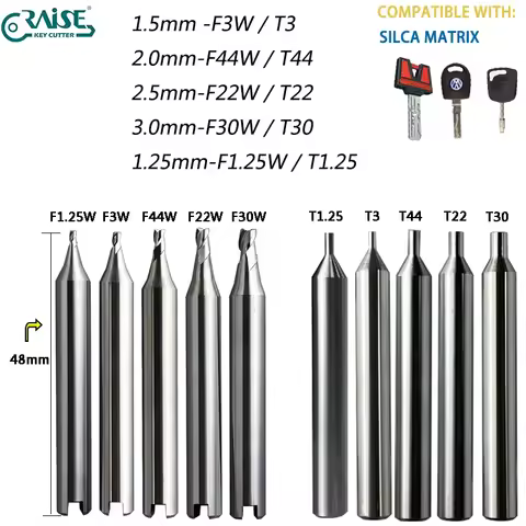 RAISE Cutter F3 F44 F22 F30 Milling Cutter Compatible WIth SILCA Matrix Key Copy Machine HU63 FO21 T