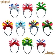HUHNOT Football Event Headband, Flag Design National Team Flag Headband, Sports Accessory Soccer Fan
