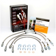 PRO RS STEEL BRAIDED BRAKE HOSE for Ranger T6 PX 4X4, RWD, XL, XLS, XLT Hi-Rider, Wildtrak. (2" Lift