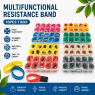 [STOCK] 10PCS AAAA 0.45-1.0mm exercise resistance bands, high elasticity, multi-function, 10 pcs/1 b