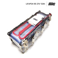 ilic แบตเตอรี่ลิเธียมฟอสเฟต LiFePO4 32650 6S 21V 12Ah ติดตั้ง BMS