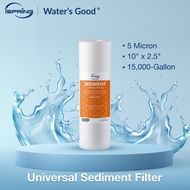 iSpring FP15 NSF Certified Sediment Water Filter Cartridges Replacement 5 Micron 10" x 2.5" Universa