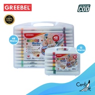 Greebel Acrylic Markers 12 and 24 Colors waterproof and non-toxic
