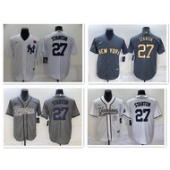 New York Yankees Giancarlo Stanton Dri-FIT ADV ML-B Men's Limited Edition Baseball Jersey #27 with W