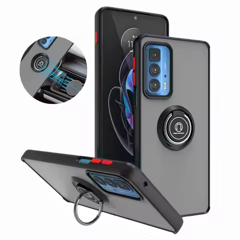 For Motorola Edge 20 Pro Case Magnetic Ring Stand Holder Shockproof Armor Funda For Moto Edge 20 Lit