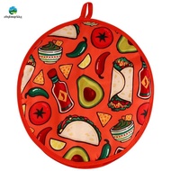 12inch Cloth Bag for Burrito,Portable Tortilla Warmer Pouch Home for Microwave Restaurant Food Panca