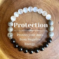 TK Hot-selling Bracelet White Flashing Stone Obsidian Opal Bracelet Natural Stone Bracelet Wholesale