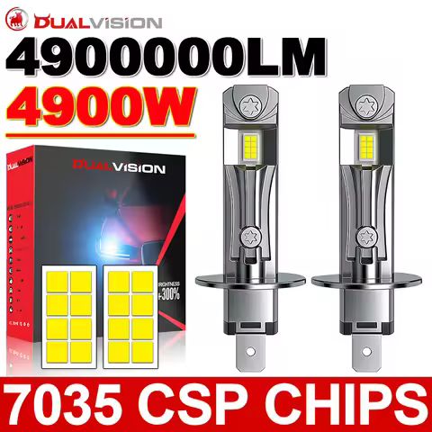 H1 Led Bulb 4900000LM Super Bright Spotlights Light for Car 6000K 4900W Plug And Play Automobile Hea