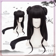 Archaistic ancient costumeCOSHanfu Ruqun Aoqun Girl Wig Head Cover Magic Road River TiredCOSWig