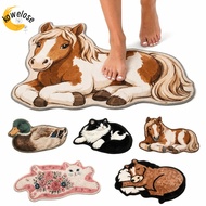 KOWELOSE Area Rug, Non-Slip Stain Resistant Bedroom Rug, Comfortable Thick Construction Soft Cartoon