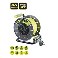 MasterPlug Pro-XT 4-socket x 50 Metres Open Cable Reel