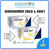 MEDIHUB AEROCHAMBER CHILDREN & ADULT(With Mask) Asthma Inhaler MDI Spacer