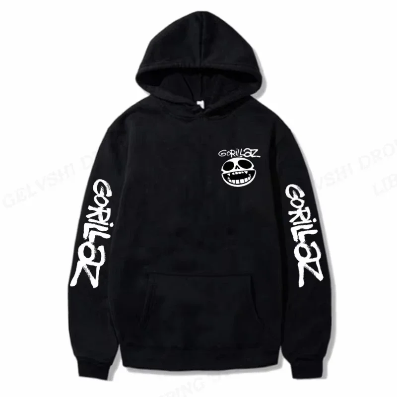 Soft Gorillaz Hoodie 2025 Rock Band Music Album Sweatshirt Comfortable Fabric Street Fashion Casual 