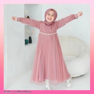 GAMIS ANAK PEREMPUAN TANGGUNG 1 2 3 4 5 6 TAHUN DRESS WANITA KEKINIAN GROSIR AZKA HIJAB COLLECTION A