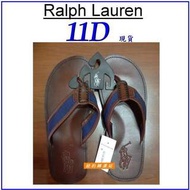 紐約站美國全新正品100%全新真品 POLO  Ralph Lauren 經典款男生大馬皮質夾腳托/人字托/托鞋