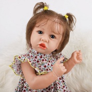 Boneka Bayi Newborn Tampak Asli 58cm Bahan Silikon Mudah Dicuci