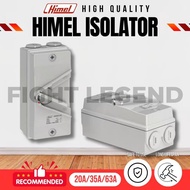 HIMEL Weatherproof Isolator 3 Phase/Pole Switch 20A / 35A / 63A (SIRIM)