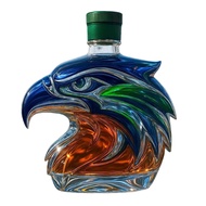Eagle Head Whiskey Bottle Unique Glass Decanter 3D Liquor Container for Whiskey Wine Cocktails Coffe