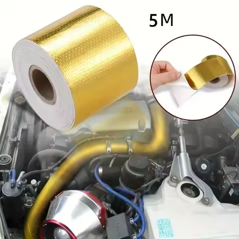 Car Fiberglass Aluminum Foil Tape High-Temperature Resistant Waterproof Insulation Adhesive Backed R