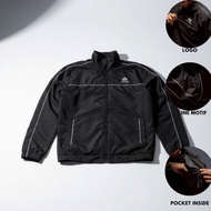 Tracktop Tracksuit Jacket Men's Black Waterproof Windbreaker Jacket Original Indigo