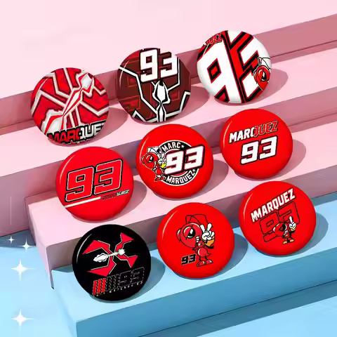 M-Marc M-M93 M-Marquez 58mm Cute Series Pins Funny Badge Interesting Cartoon Animals Brooches Backpa