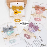 (contains 4 pcs) 0-3 years | Premium baby headband imported girls' ribbon QUIN NAB catalogue