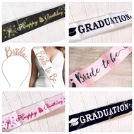Birthday sash, happy birthday sash, graduation sash, graduation sash, graduation sash, graduation/, 