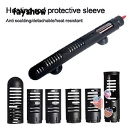 FAY Fish Tank Heater Guard, Plastic Multisection Heating Rod Protective Sleeve, Creative with Suctio