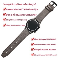 FUDIEN | Dây đeo đồng hồ Huawei GT Pro 3 ECG Porsche Edition đế trên da thật 22MM Phụ kiện thông min
