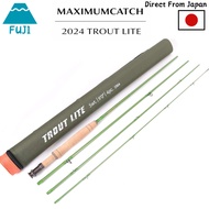 M MAXIMUMCATCH Maxcatch Trout Lite Graphite Fly Rod - Versatile 4-Piece Medium Action Fishing Rod fo