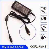 19V 3.16A แล็ปท็อป Ac Adapter แหล่งจ่ายไฟ + สายไฟสำหรับ Samsung- NP-X460-AA01US NP-X460-WS01US NP-QX