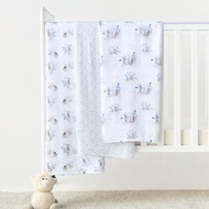 Giggles 3-Piece Printed Muslin Swaddle Blanket Set - 120x120 cms